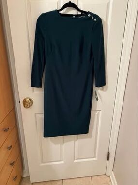 Ralph Lauren 3/4 Sleeve Sheath Dress Size 2 NWT